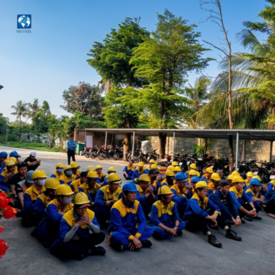 At HD Steel, safety is not just a policy; it is the starting point of every product we deliver. Our "15-Minute HYI" routine is the key to achieving zero risks and 100% efficiency