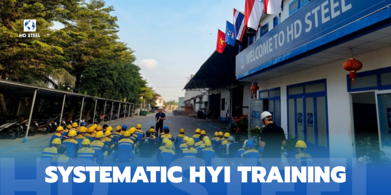 With a 100% highly-trained workforce, HD Steel proudly maintains prestigious international certifications. This daily 15-minute commitment is how we ensure that every structure we build for our partners is durable, safe, and sustainable.