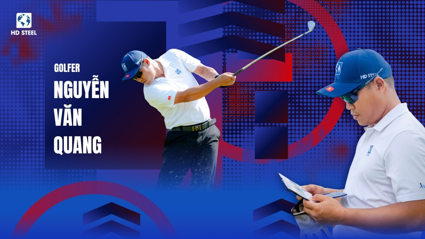 HD STEEL supporting golfer Nguyen Van Quang at Emerald Cup 2026