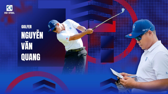 HD STEEL supporting golfer Nguyen Van Quang at Emerald Cup 2026