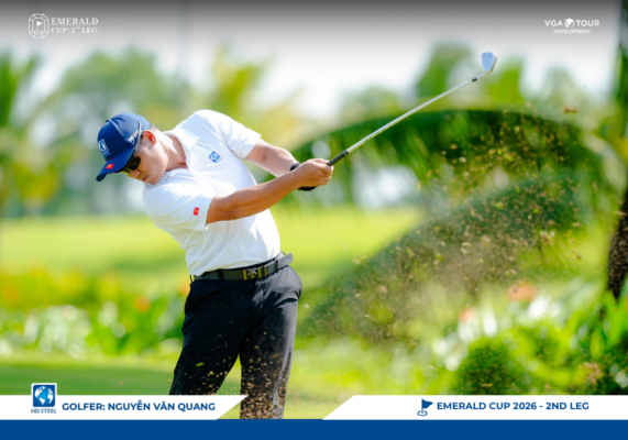 HD STEEL brand ambassador golfer Nguyen Van Quang at Emerald Country Club